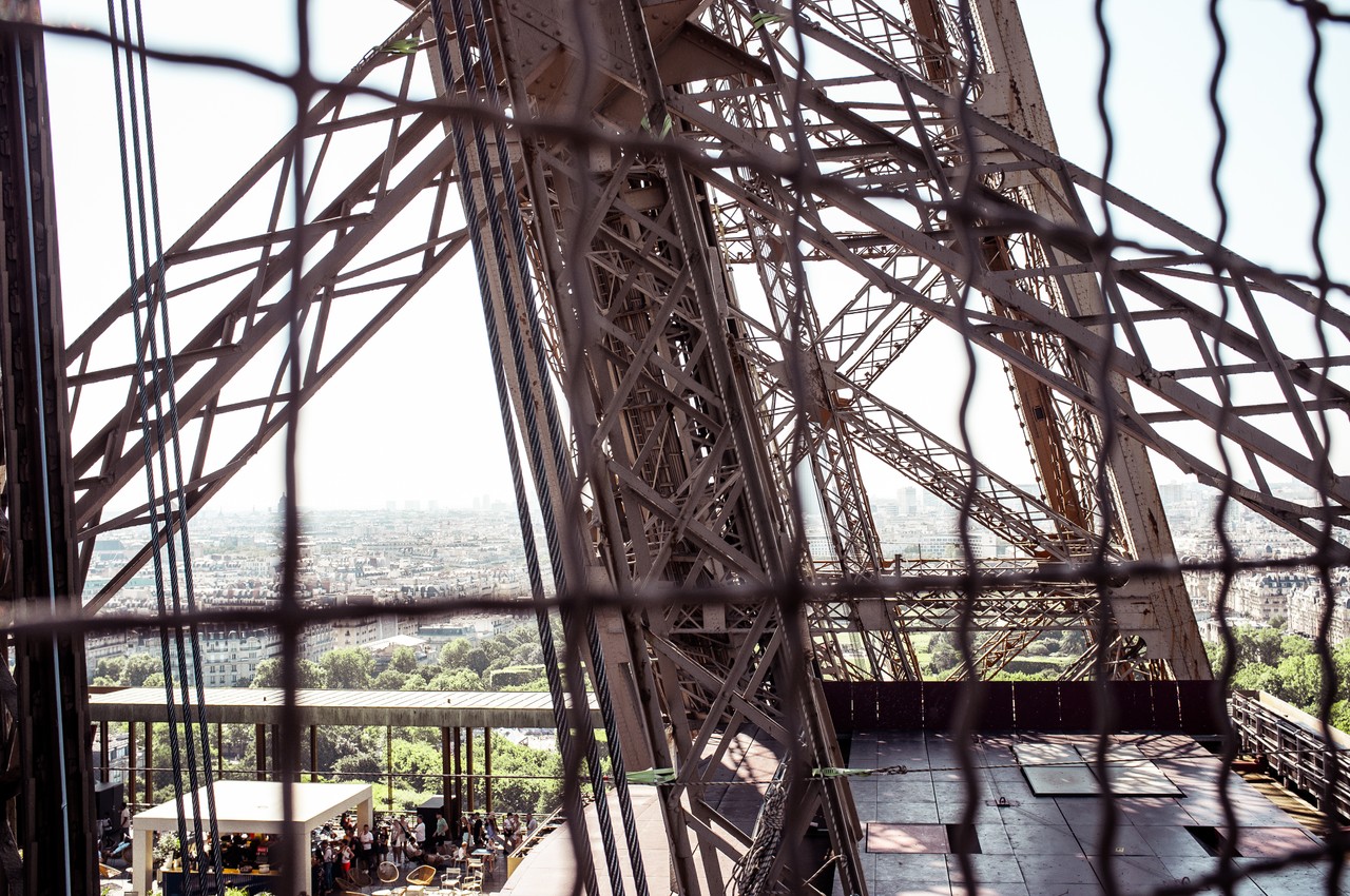 Stairways in the Eiffel Tower